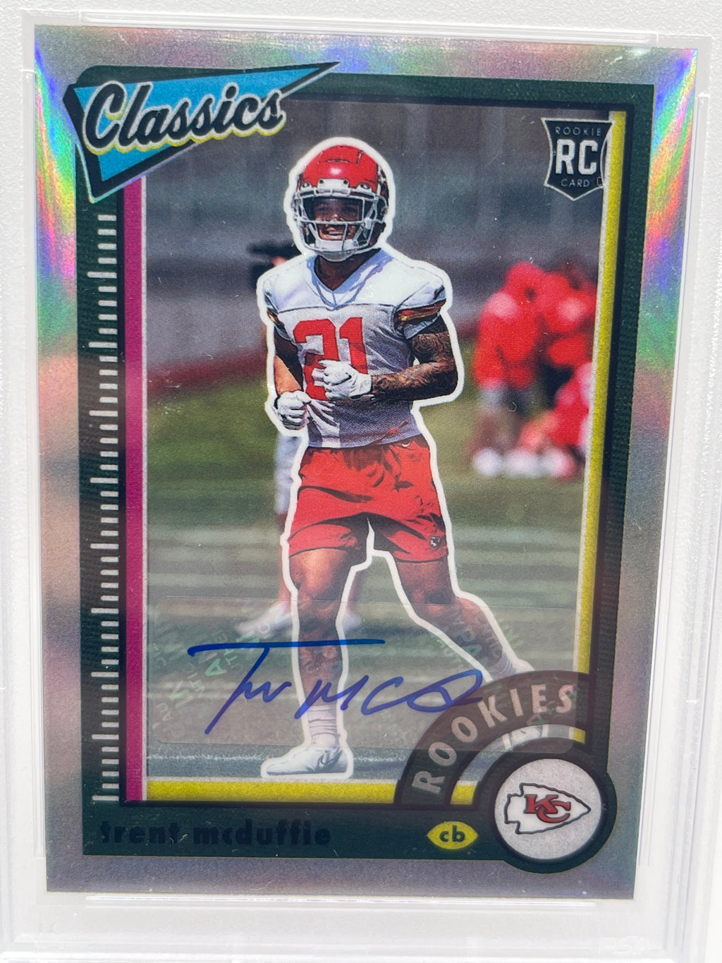 2022 Panini Classics Trent McDuffie Rookie Graded Auto PSA 9 AUTO 10