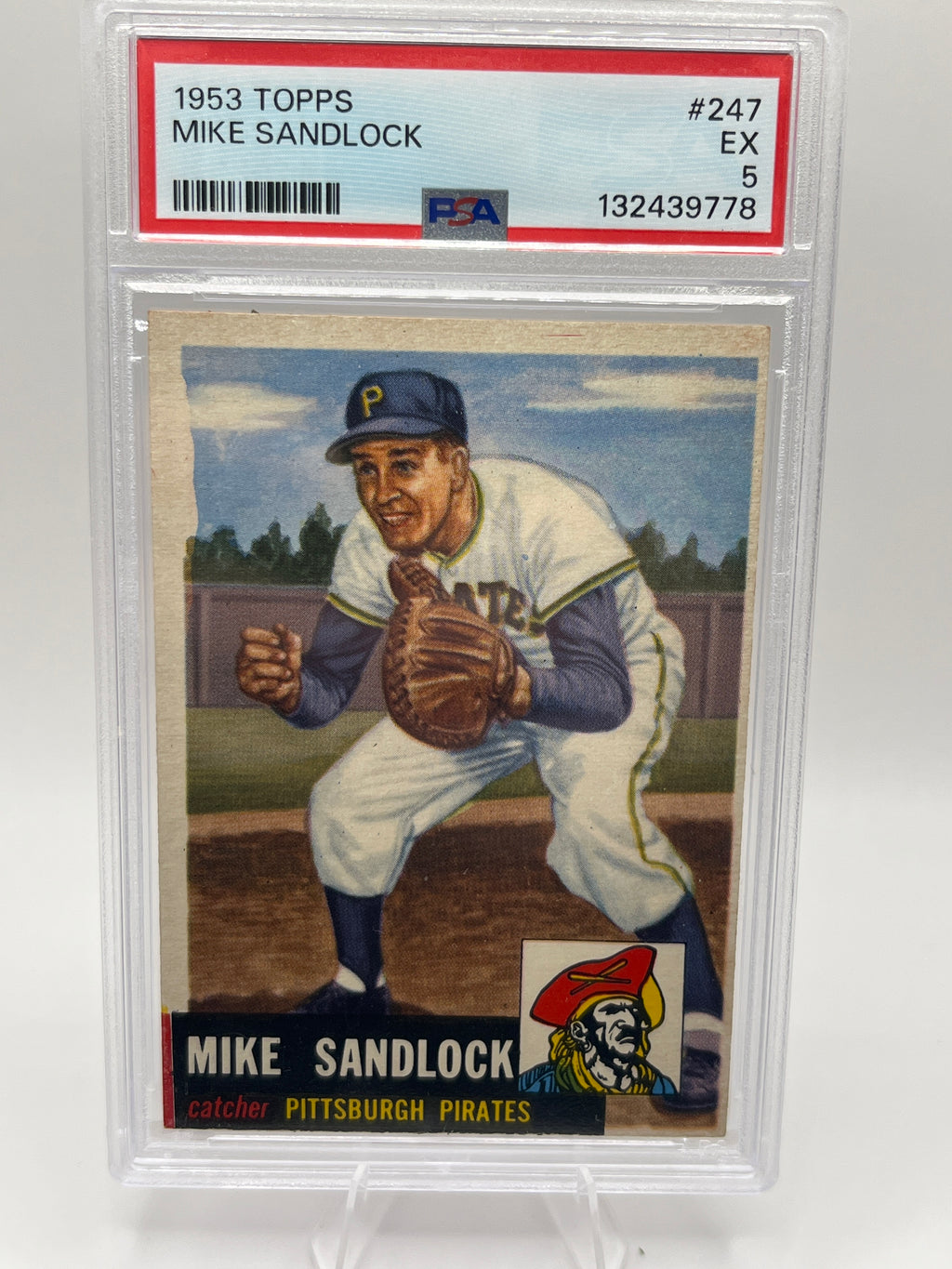 1953 Topps Mike Sandlock PSA 5