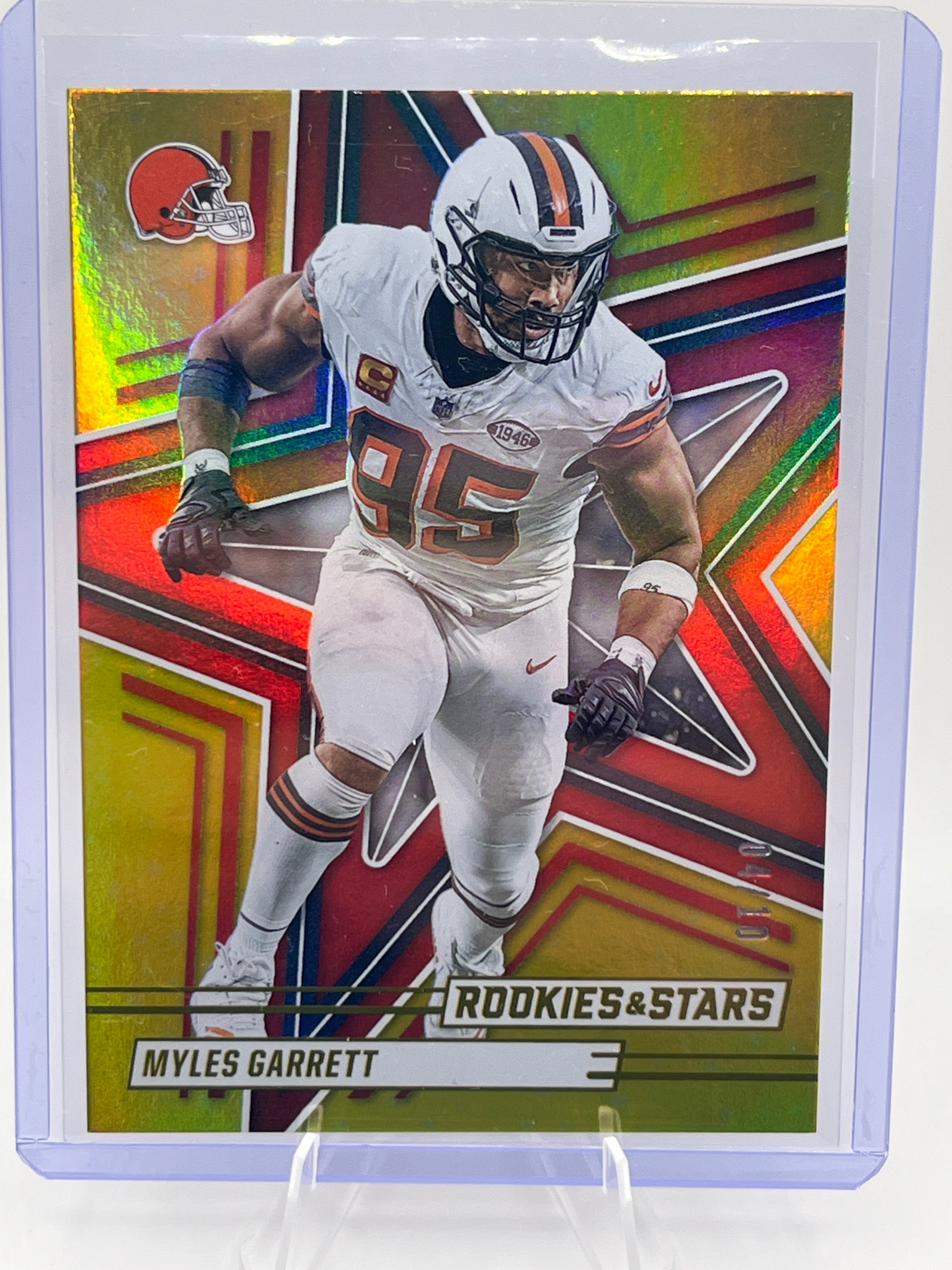 2025 Panini Rookies and Stars Myles Garrett SSP /10 Gold Parallel