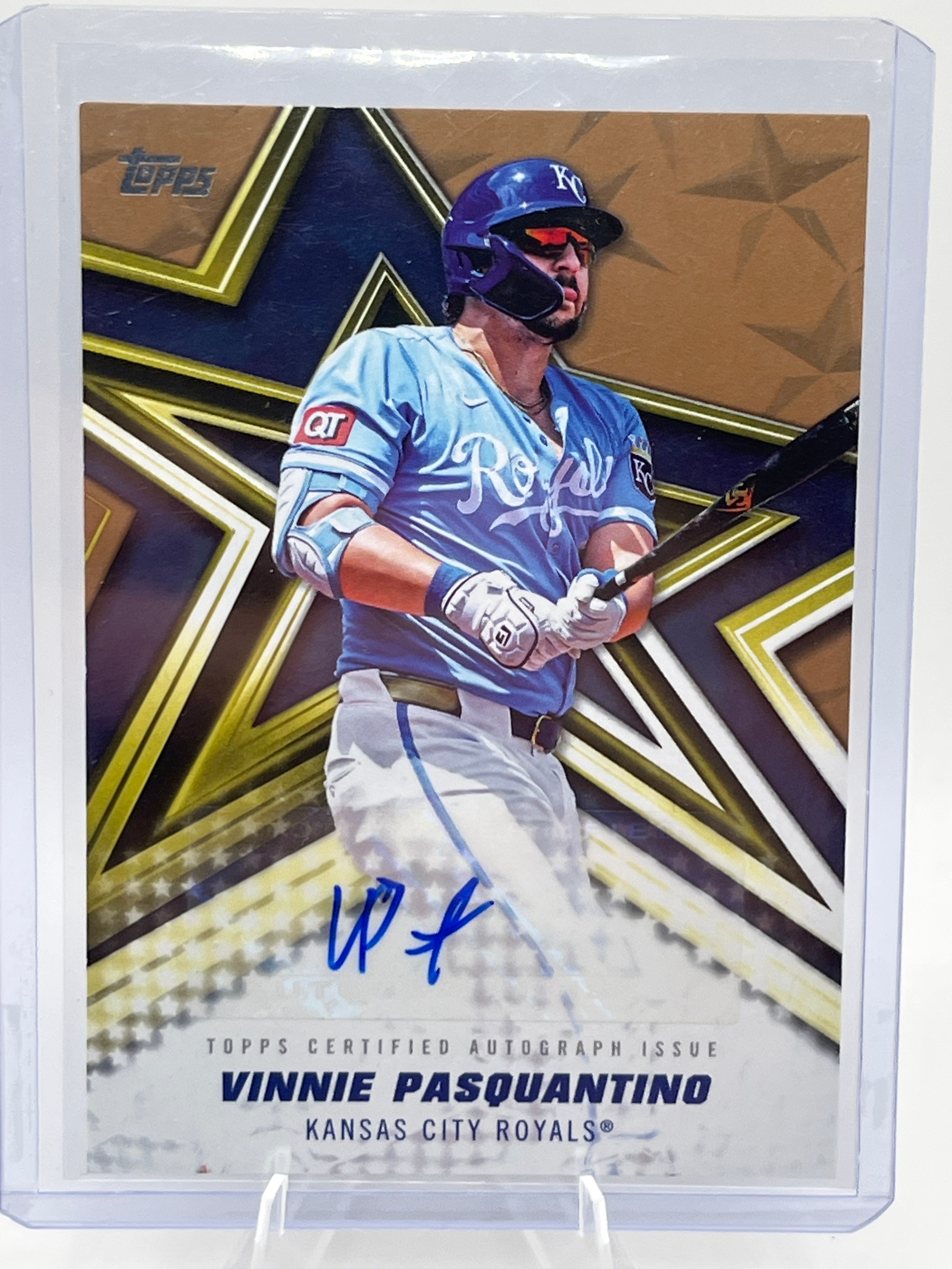 2026 Topps Series 1 Vinnie Pasquantino Auto 27/50 - Baseball Stars Gold Parallel