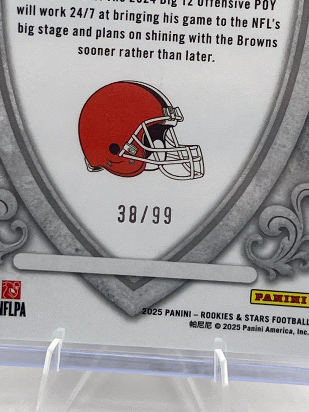 2025 Panini Rookies and Stars Shedeur Sanders /99 Crusade Insert Rookie Card