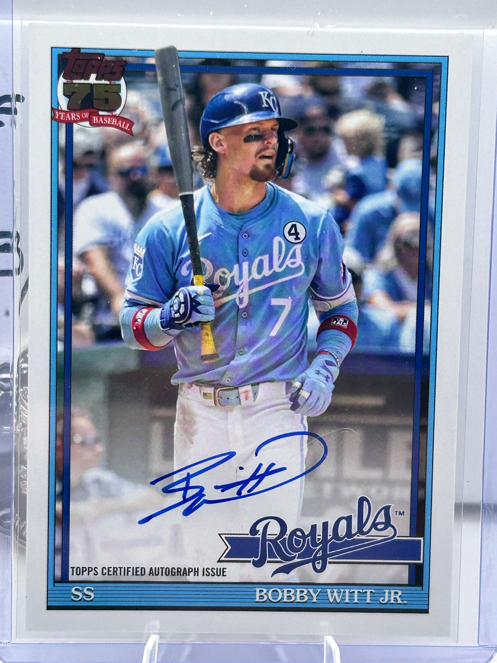 2026 Topps Series One Bobby Witt Jr Auto 1991 Edition