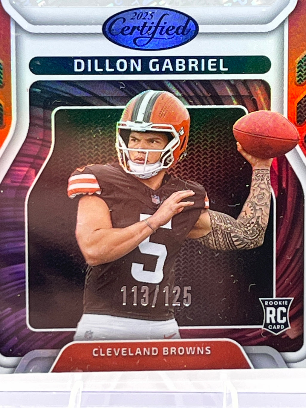 2025 Panini Certified Dillon Gabriel Rookie Auto /125 Rookie Roll Call