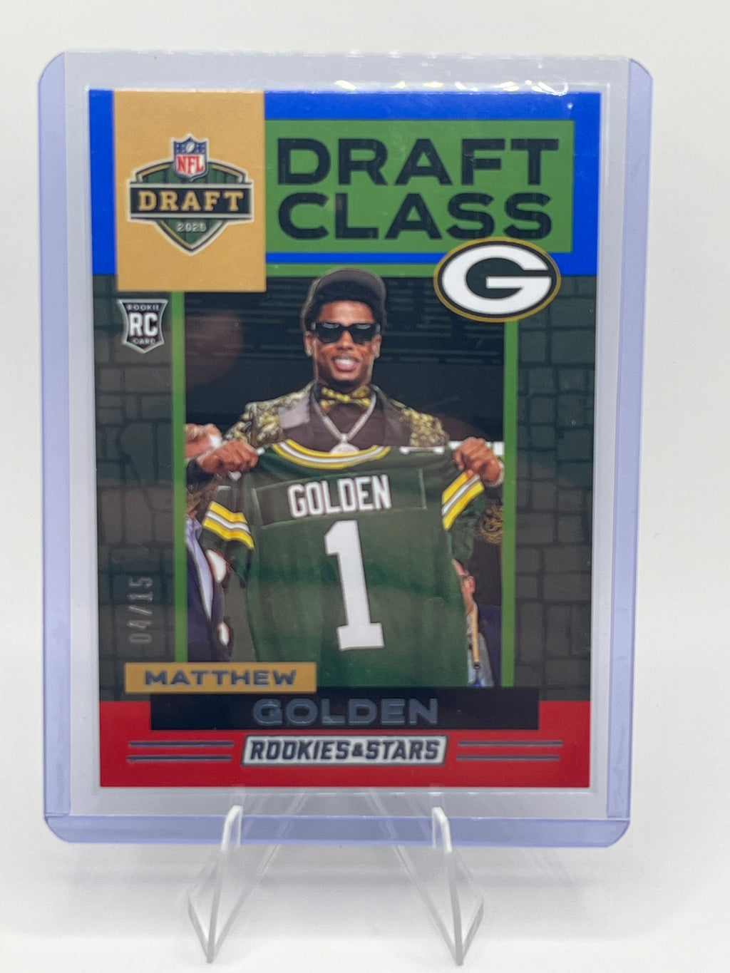 2025 Panini Rookies and Stars Matthew Golden /15 SSP Draft Class Rookie Card #5