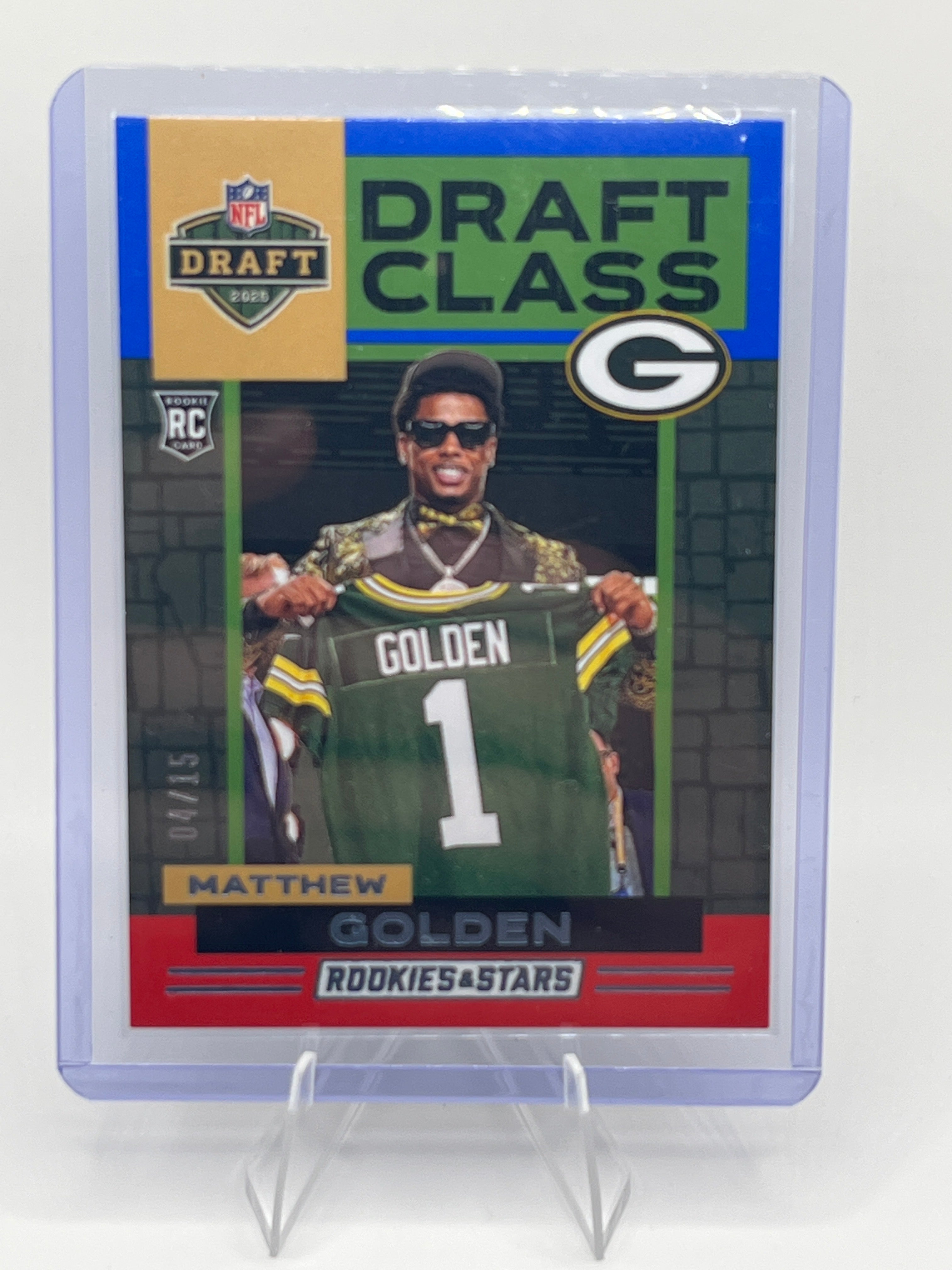 2025 Panini Rookies and Stars Matthew Golden /15 SSP Draft Class Rookie Card #5