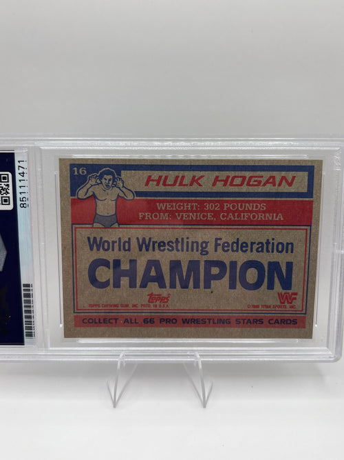 1985 Topps Hulk Hogan Auto Grade PSA 10