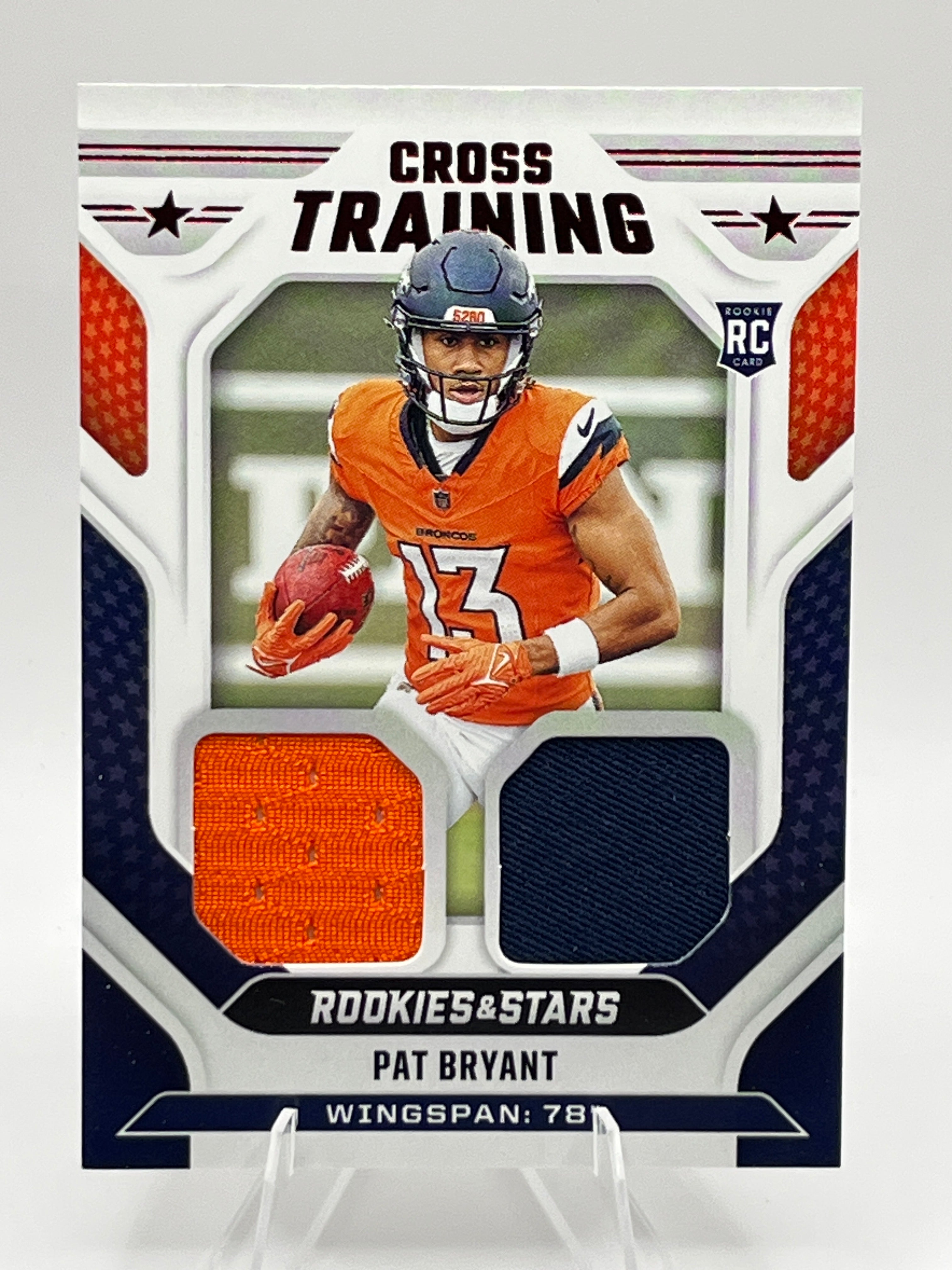 2025 Panini Rookies and Stars Pat Bryant Dual Patch Rookie Card