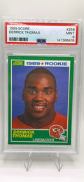 1989 Score Derrick Thomas Rookie Card PSA 9 #258