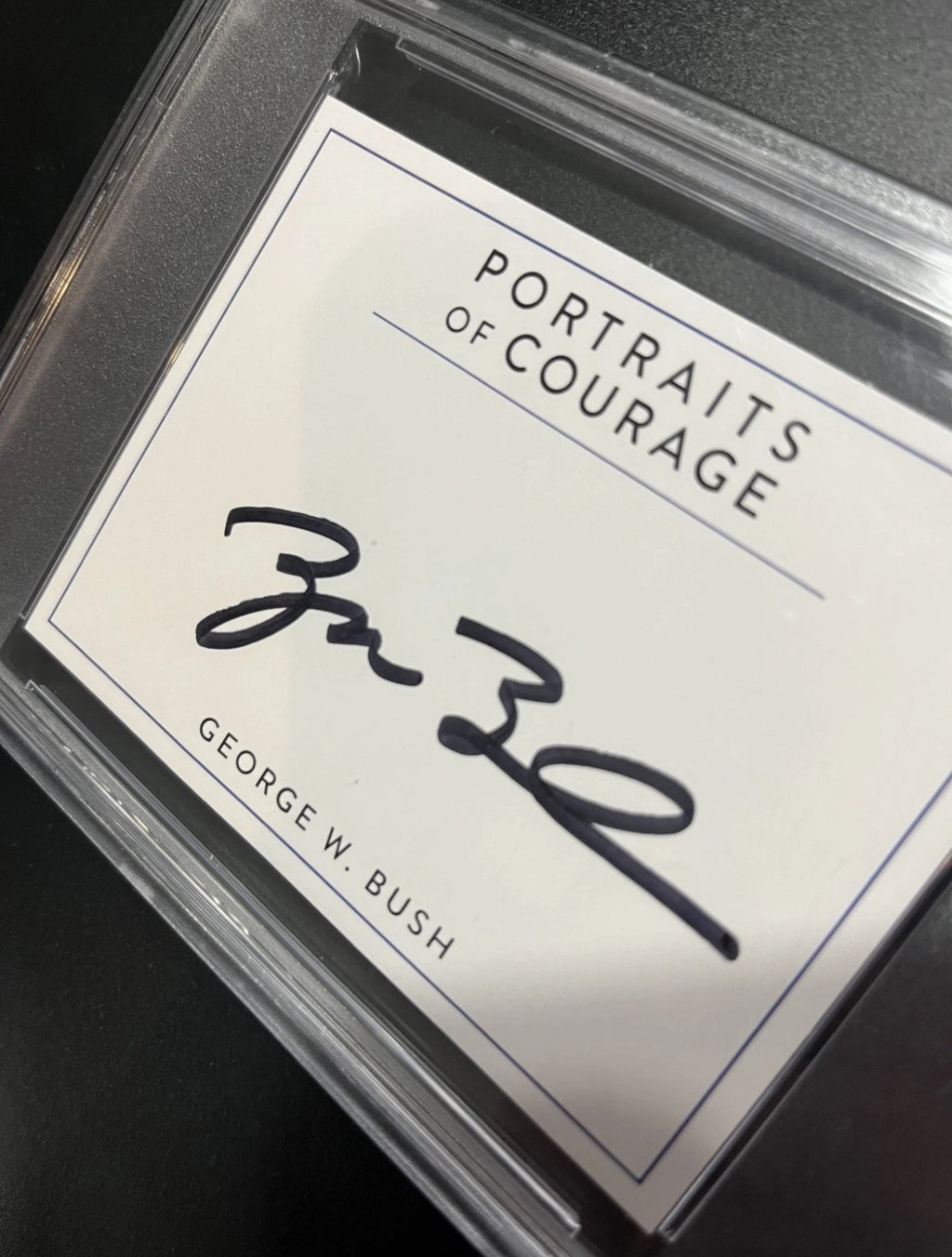 George W Bush Autographed Book Plate “Decision Points” PSA/DNA Certified