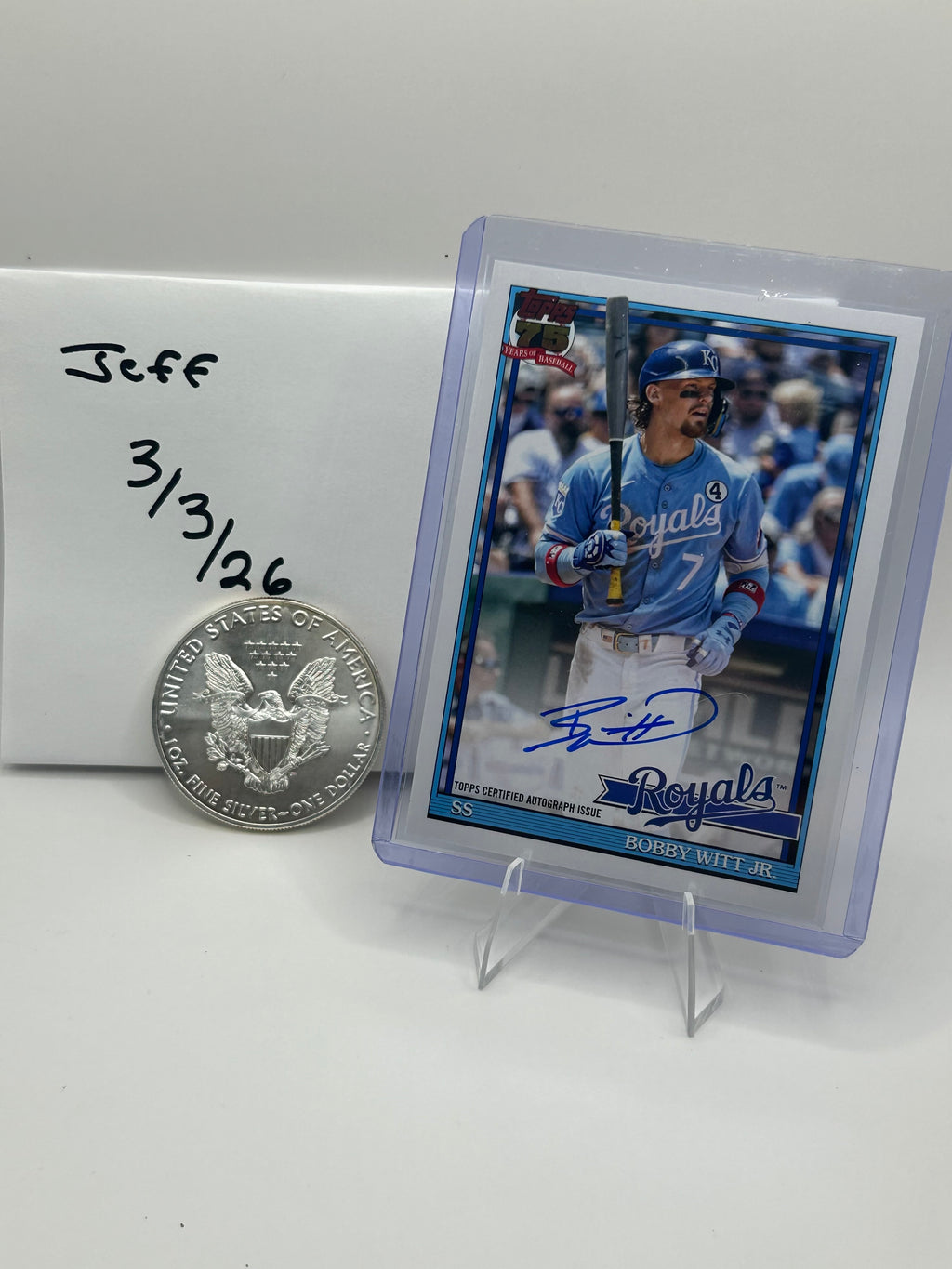 2026 Topps Series One Bobby Witt Jr Auto 1991 Edition