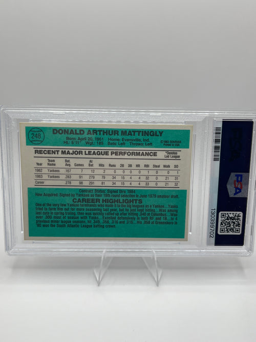 1984 Donruss Don Mattingly Rookie PSA 7 #248