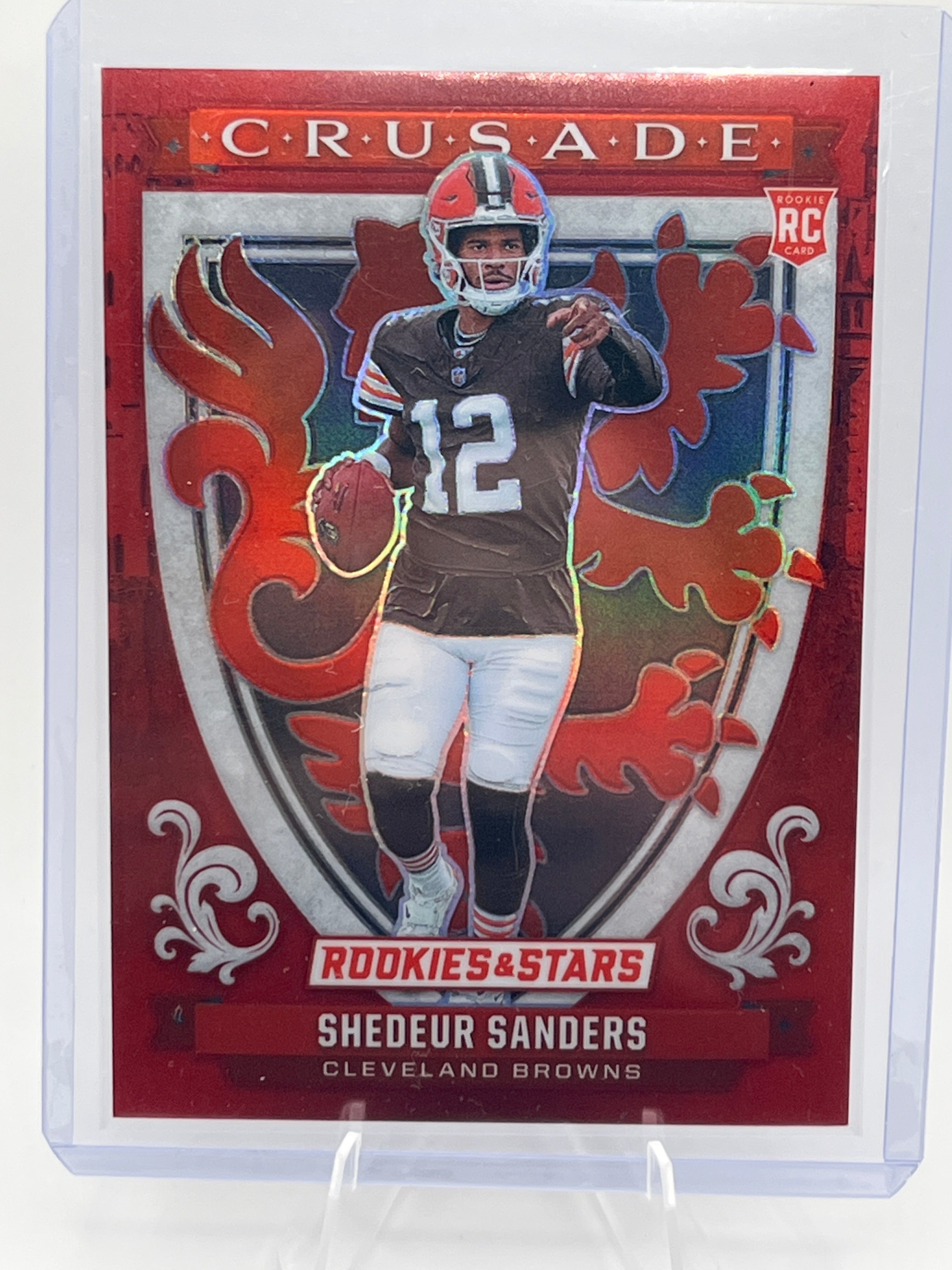 2025 Panini Rookies and Stars Shedeur Sanders /99 Crusade Insert Rookie Card