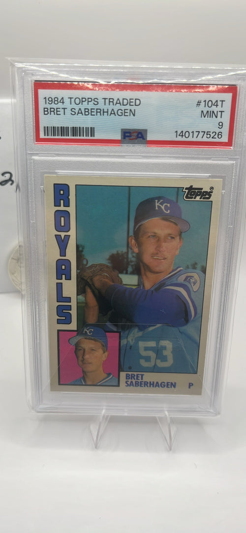 1984 Topps Bret Saberhagen PSA 9 Rookie Card