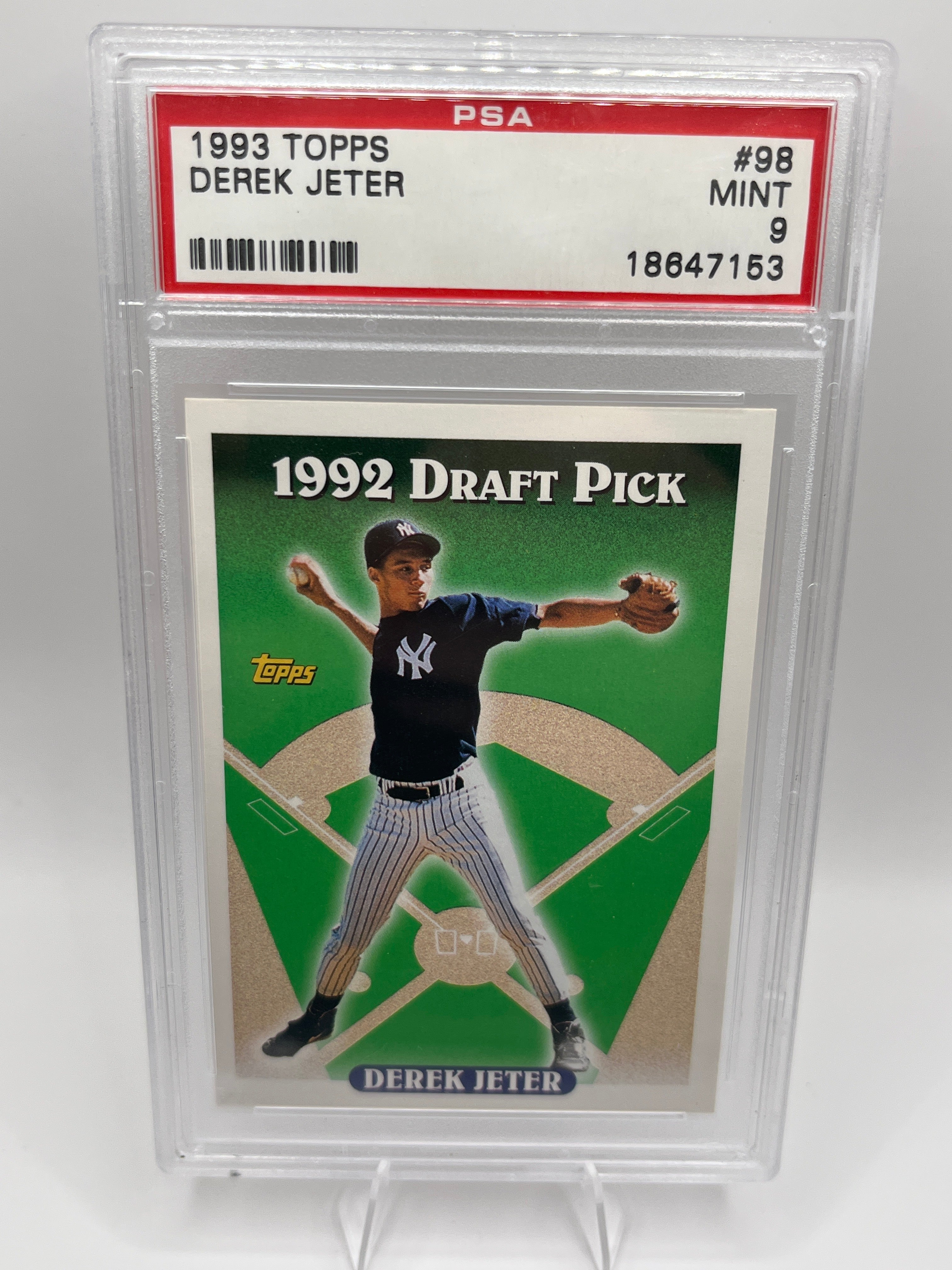 1993 Topps Derek Jeter PSA 9 Rookie Card #98