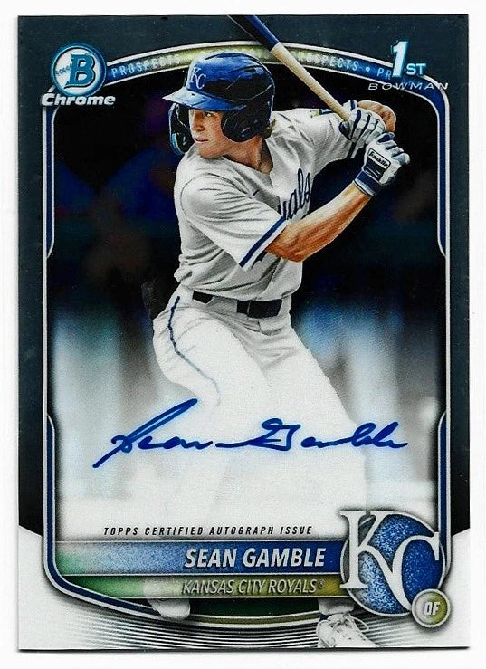 2025 Bowman Chrome Sean Gamble Rookie Auto - On Card! First Round Pick 2025