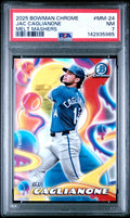 2025 BOWMAN CHROME MELT MASHERS #MM-24 JAC CAGLIANONE ROOKIE RC PSA 7