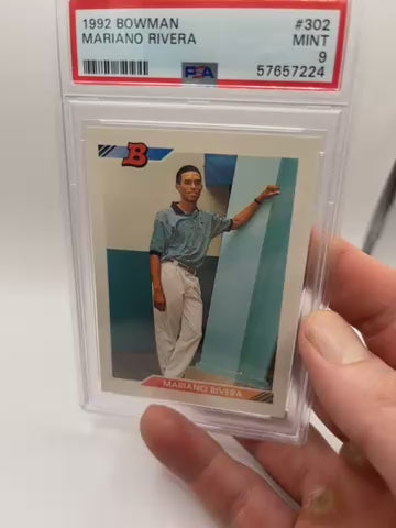 1992 Bowman Mariano Rivera PSA 9 Rookie Card #302